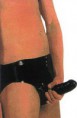PANTY NEGRO CON FUNDA PARA PENE Y PLUG INTERNO 70041